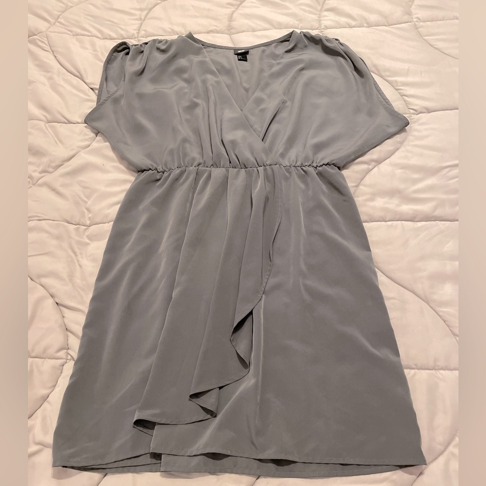 H&M Gray Wrap Dress